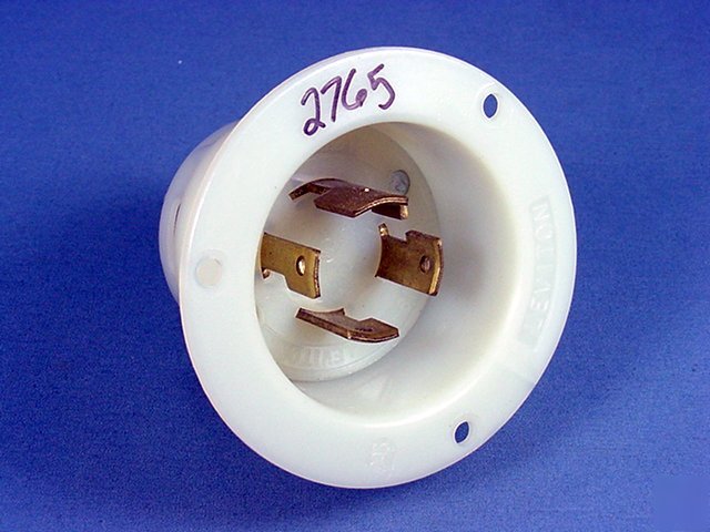 Leviton L19-30 locking flanged inlet 30A 277/480V 3ÃƒÂ¸y