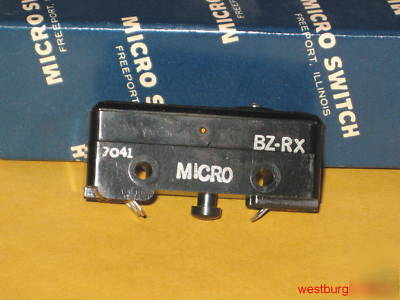 Micro switch bz-rx button style w/ reset no/nc 15A nos 