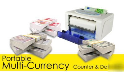 Multi-currency counter and counterfeit note detector