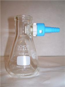 New 100ML heavy duty glass vacuum filter flask lab 