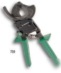 New greenlee #759 compact ratchet cable cutters - brand 