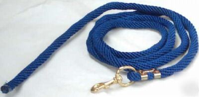 Nylon lead for farm stock etc 2.5M with brass clasp.