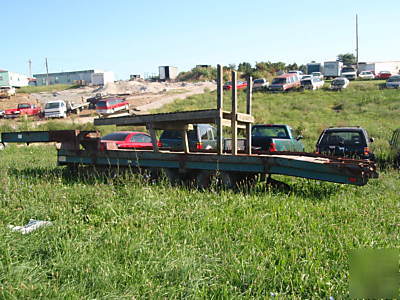 Tilt top deck trailer 22 feet long 8 feet wide trailer