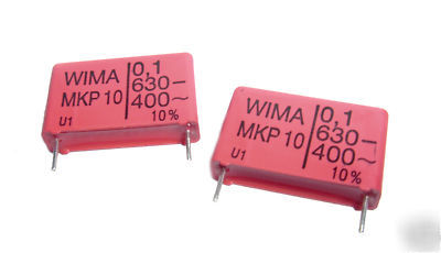 Wima MKP10 polypropylene capacitors .1UF / 630V 400VAC