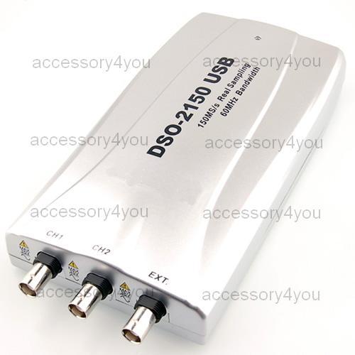 150MSA/s pc usb digital storage oscilloscope dso-2150