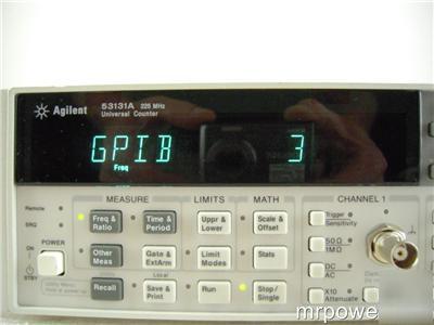 Agilent 53131A 225 mhz universal counter w/ rackmount