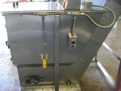 Aidlin stainless cap elevator sorter with chute