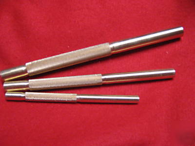 Brooks-usa solid brass 3PC drift punch kit / tool set