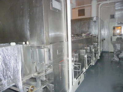 Cozzoli AW160 vial washer and tunnel 