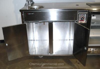 Crescor mobile food cart catering prep holding cabinet