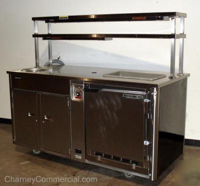 Crescor mobile food cart catering prep holding cabinet