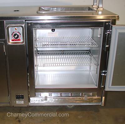Crescor mobile food cart catering prep holding cabinet