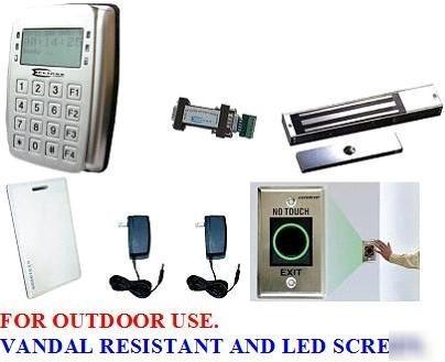 1 door access control kit with 600LB lock and software