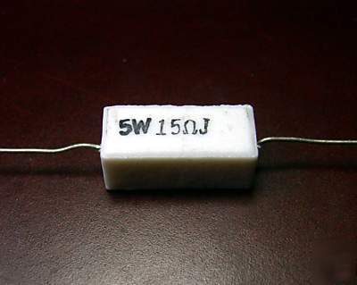 10 pcs cement resistor sqp 5W axial leads, taiwan