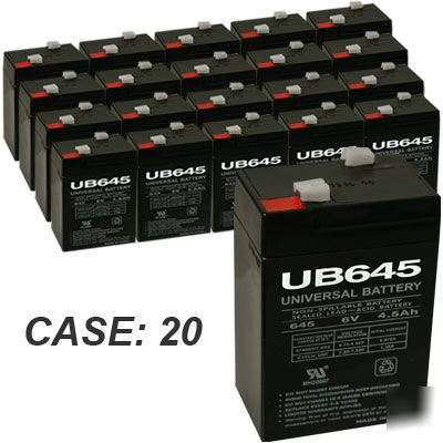 20 x 6V 4.5AH sla sealed lead acid batteries universal