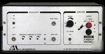 A-303 high voltage amplifier/ piezo driver & modulator