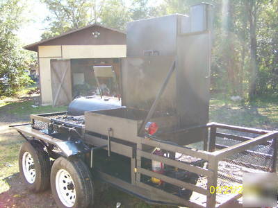 Competition/ commercial grade bbq smoker trailer