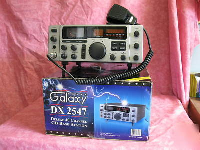 Galaxy dx-2547 cb radio base station used 