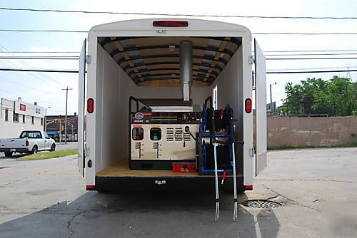 Hot cold water, pressure washer trailer mounted, steam 