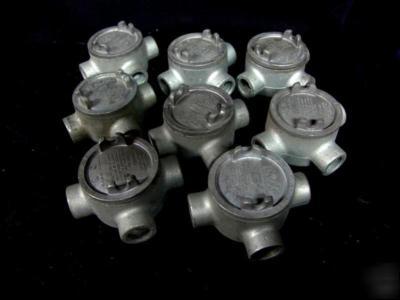 Lot of 8 crouse hinds explosion proof guat 26
