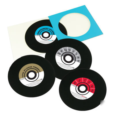 New * * 4 x retro blank vinyl style recordable cd's cdr's