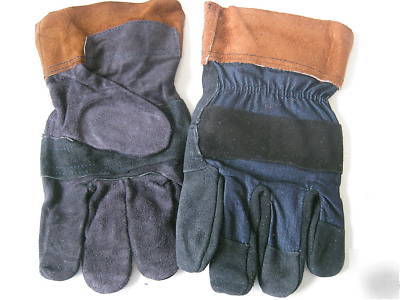 New leather gloves, heavy duty, lined good quality