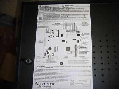 Notifier fcps-24S6 fire alarm 24V 6A power supply