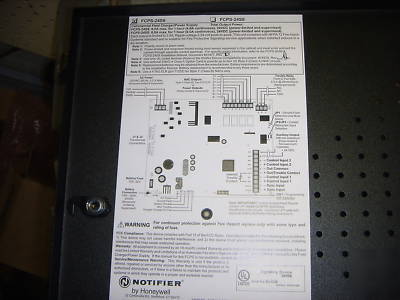 Notifier fcps-24S6 fire alarm 24V 6A power supply