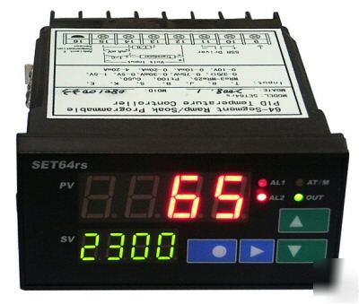 Temperature controller pid kiln ramp soak 64-setpoints