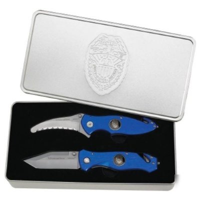 2PC police department knife set by maxam