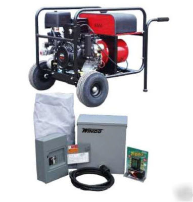 Generator portable tri fuel 6,000 watt - 11 hp honda