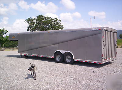 New 2010 deluxe cargo gooseneck trailer-side door-8'X28