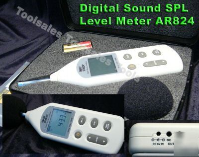 New digital sound pressure level spl meter AR824