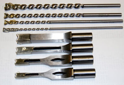 New jet model jbm-5 hollow mortising chisels & bits kit