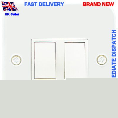 New jojo powerpoint 2 gang 2 way metal clad lightswitc