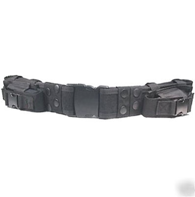 New utg black tactical pistol utility belt 2 mag pouch