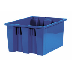 Shoplet select blue stack nest container 14 12 x 17 x