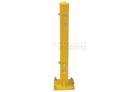 Traffic machinery guard post double rail