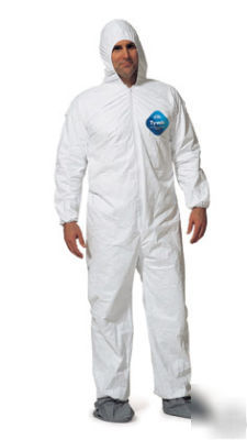 Dupont coverall tyvek TY122SWH xxl hood boots wrist 