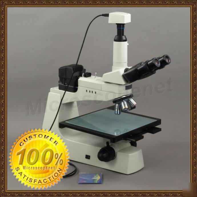 Large stage industrial microscope with 3.0MP usb camera