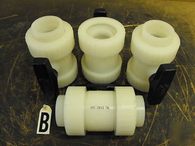 Lot of 4 george fisher pvdf 1 1/2