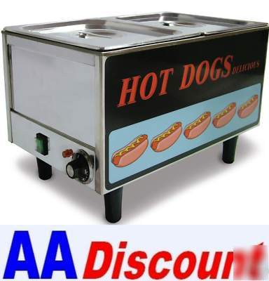 New fma hot dog steamer / bun warmer countertop ts-9999