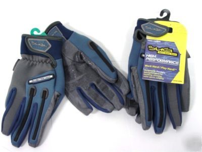 New pro plumber's work gloves wells lamont sug sz l