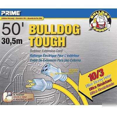 Prime w & c bulldog tough outdoor ext cord 50' LT511930