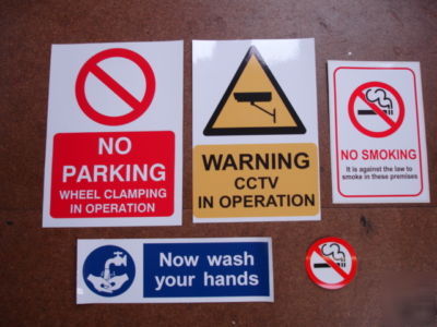 Small business value pack-warning safety signs/stickers
