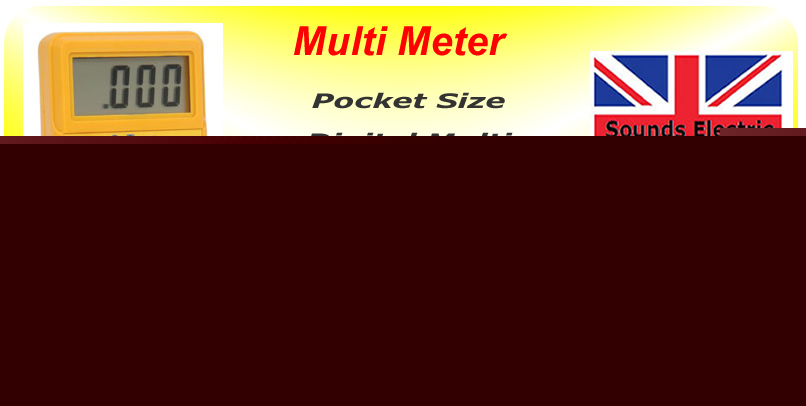 Miniature digital multi tester with leads 600.005