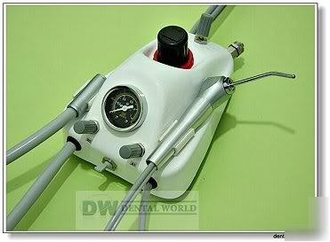 Portable dental turbine unit compressor fine grinding