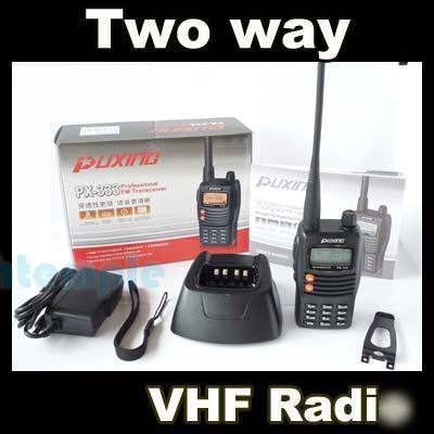 Puxing px-333 vhf 136-174MHZ handheld radio + earpiece