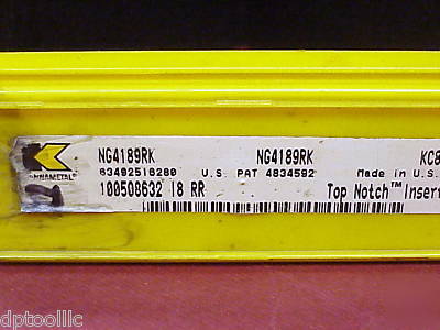 5PC ng-4189RK KC850 kennametal .189 grooving insert 