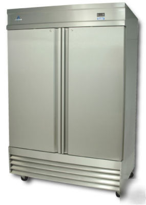 Ascend 2 door reach in commercial refrigerator